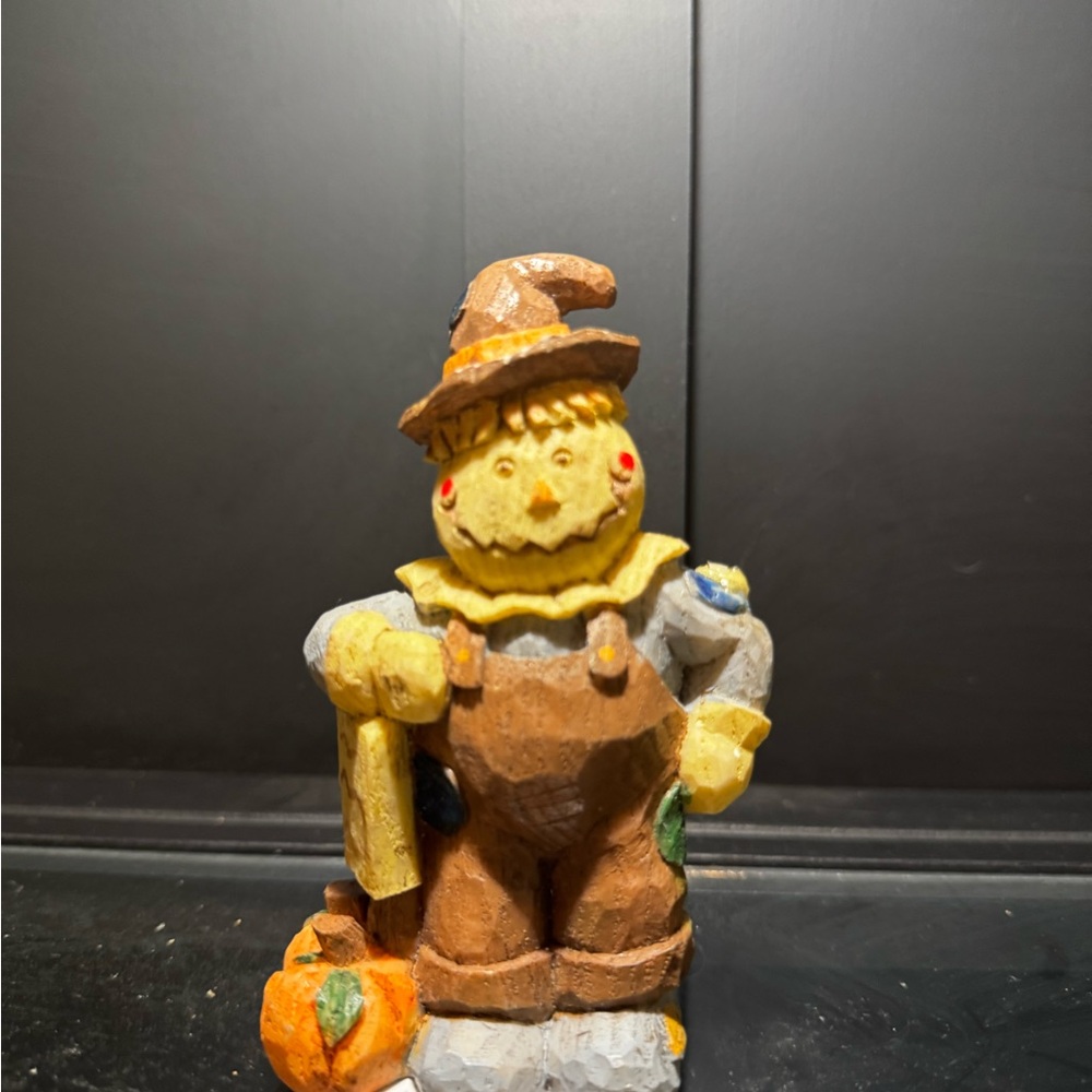 Colorful Scarecrow Figurine